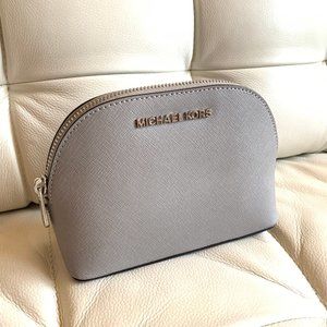 New Michael Kors Grey Cosmetic Pouch